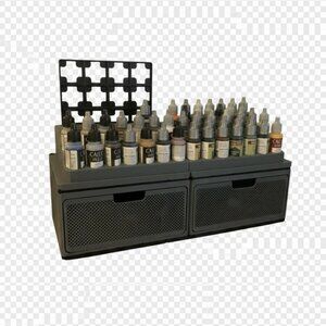 Gridfinity Compatible Modular Paint Station & Craft Drawers Organizer